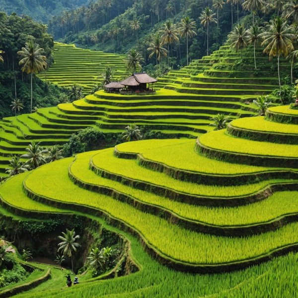 Comment organiser une visite des rizières en terrasses de Bali, Indonésie ?