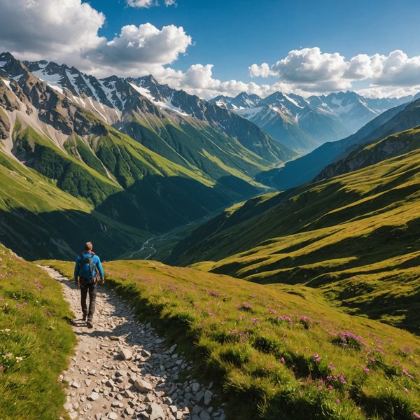 Quels sont les meilleurs circuits pour une randonnée à travers les montagnes du Caucase, Géorgie ?